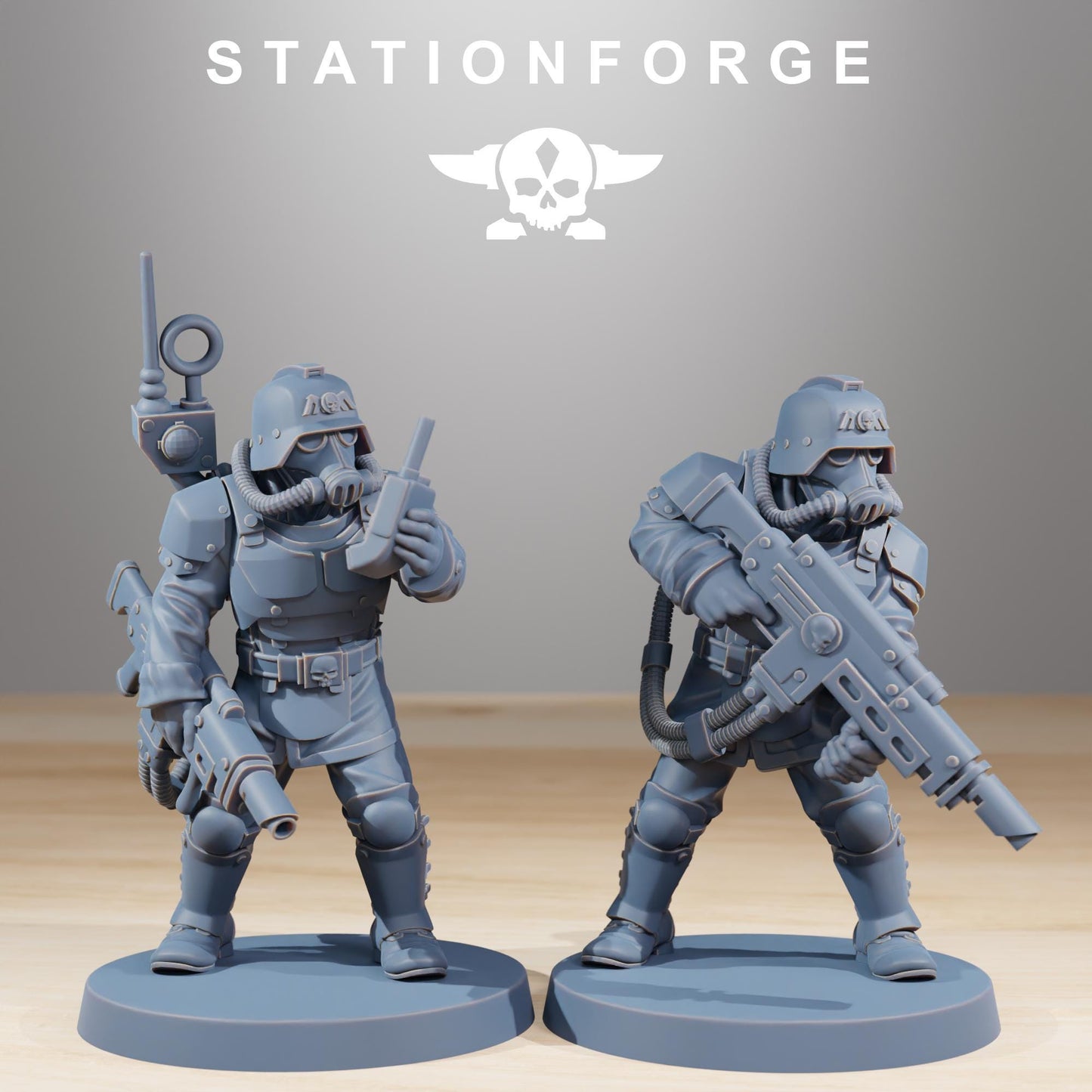 Station Forge Grimguard Commandos 3d printed proxie Wargames