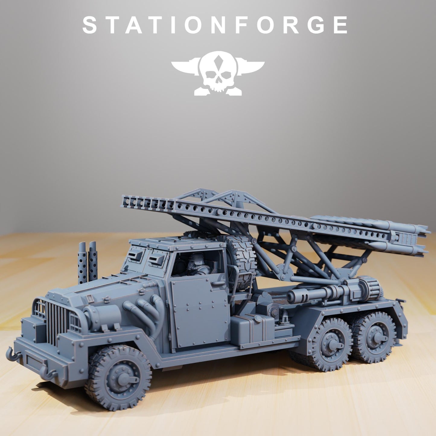 Station Forge GrimGuard SF-31J Artillery Truck  3d printed proxie Wargames