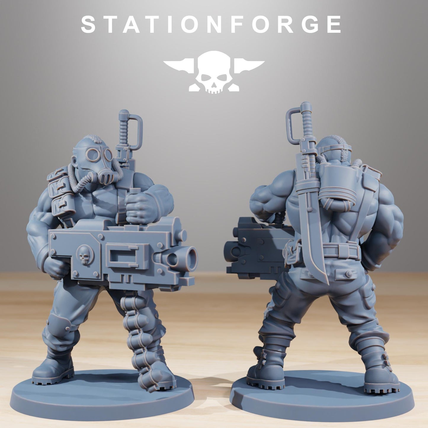 Station Forge GrimGuard Hunters 3d printed proxie Wargames