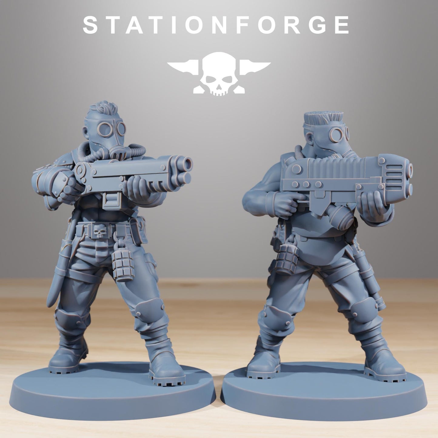 Station Forge GrimGuard Hunters 3d printed proxie Wargames