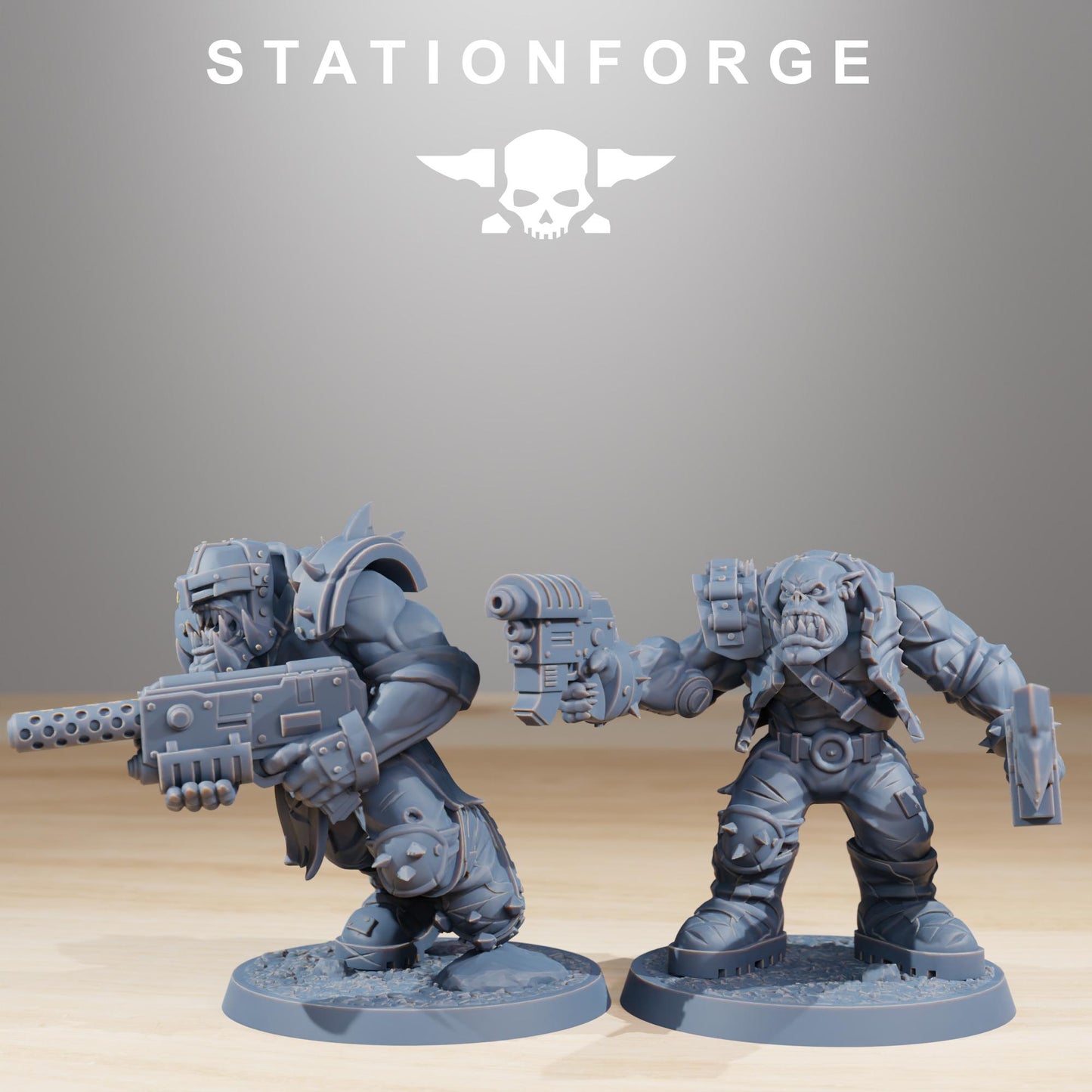 Station Forge Orkaz Infantry 3d printed proxie Wargames minitures rpg