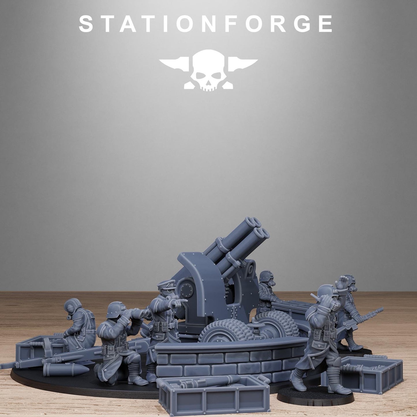Station Forge GrimGuard Light Artillery  3d printed proxie Wargames