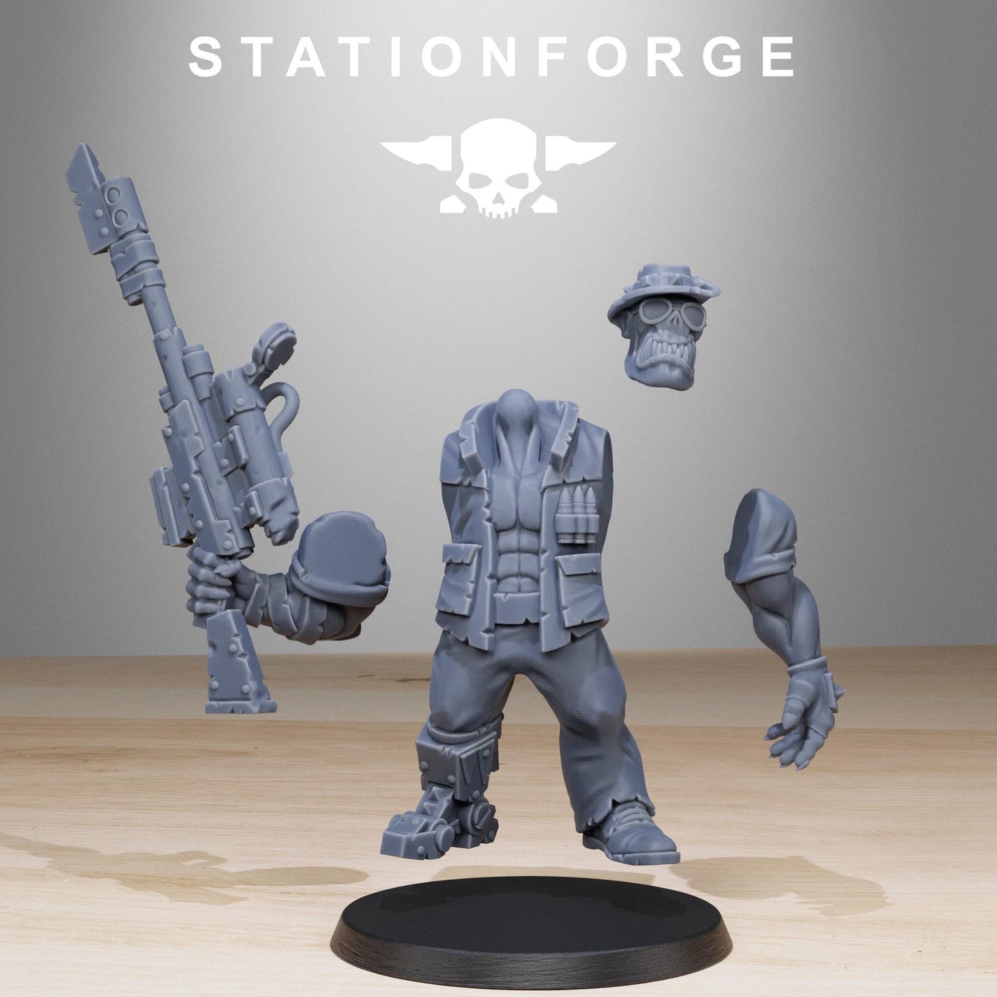 Station Forge Orkaz Team Fighters 3d printed proxie Wargames