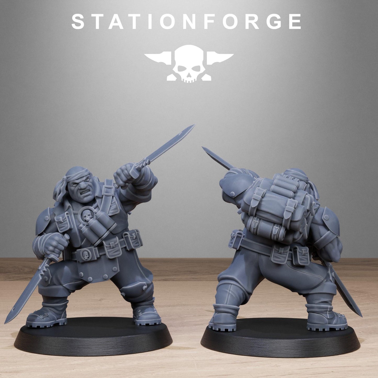 Station Forge GrimGuard Jungle Fighters Mutants 3d printed proxie Wargames