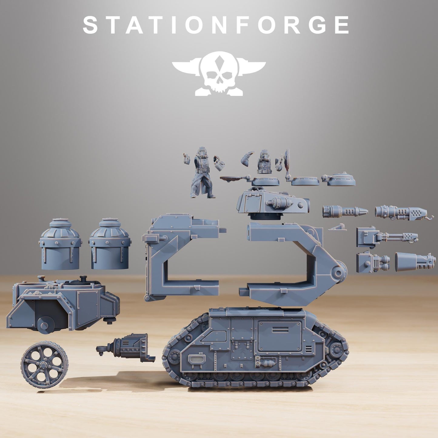 Station Forge GrimGuard Flame Tank  3d printed proxie Wargames