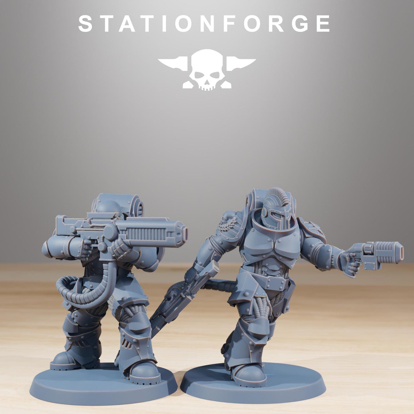 Station Forge Socratis Exterminators unit 3d printed proxie Wargames / Marines