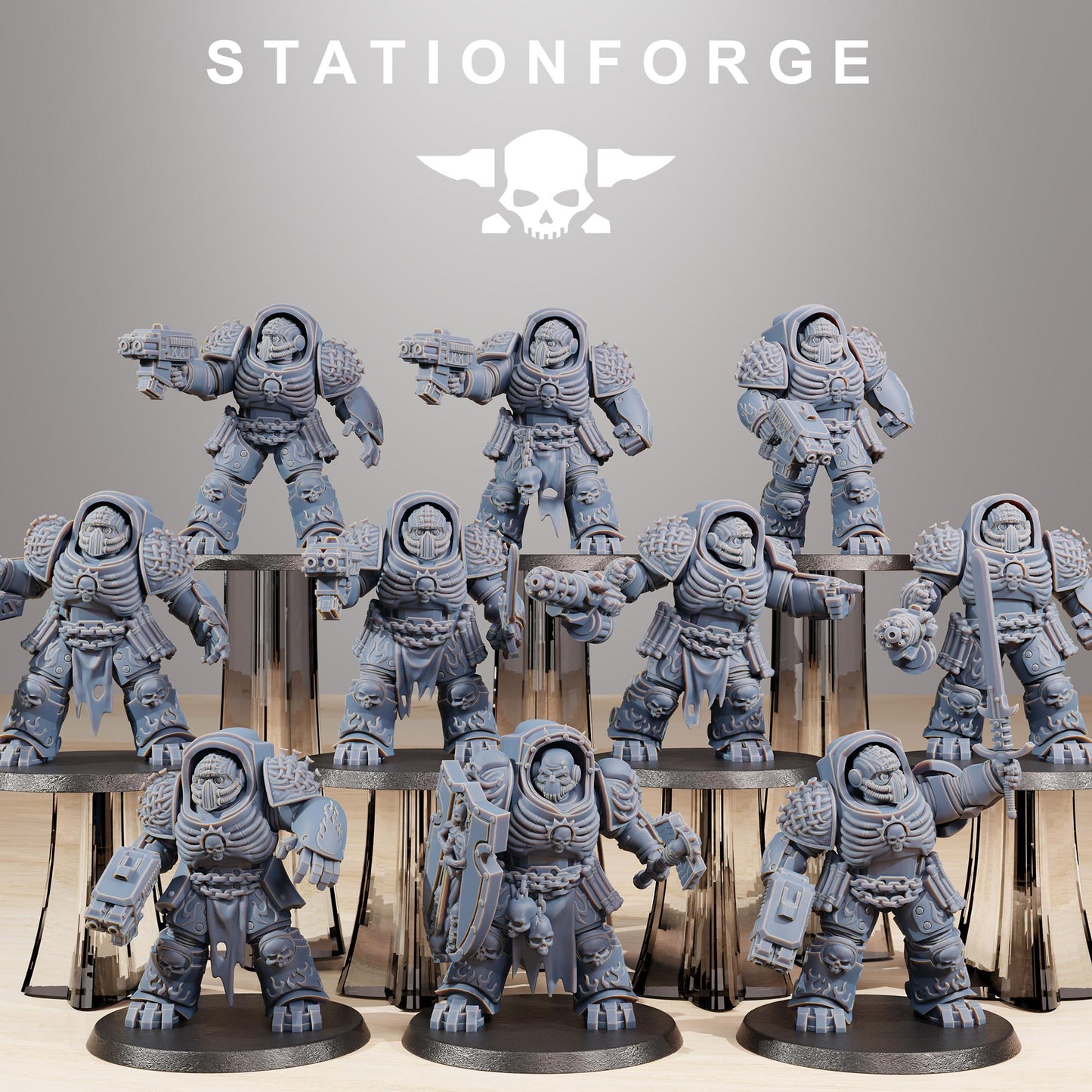 Station Forge Socratis Doom Reaper Vanguards 3d printed proxie Wargames / Marines