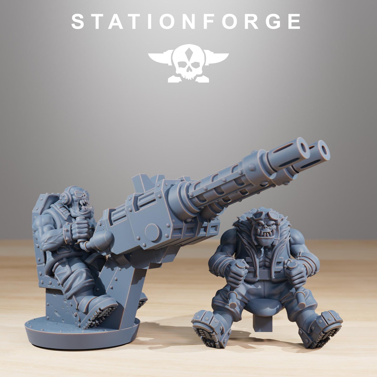 Station forge Orkaz Dragon Bomba (BIG BOY) Proxy minitures Tabletop RPG Wargaming 130mm base