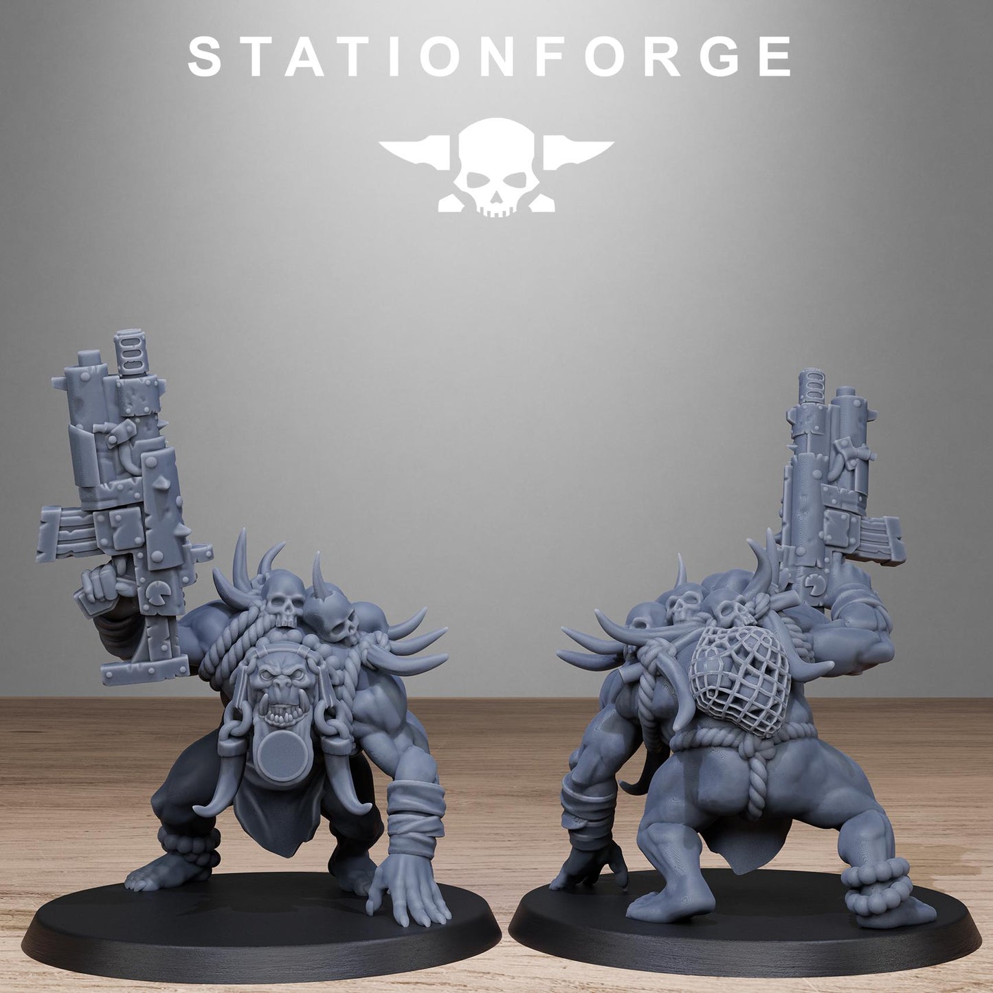 Station Forge Orkaz  Tribal Infantry minitures Ork Tabletop RPG Wargaming