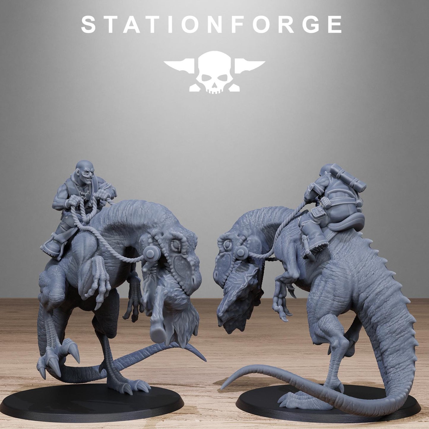 Station Forge GrimGuard Jungle Raptors Fighters 3d printed proxie Wargames