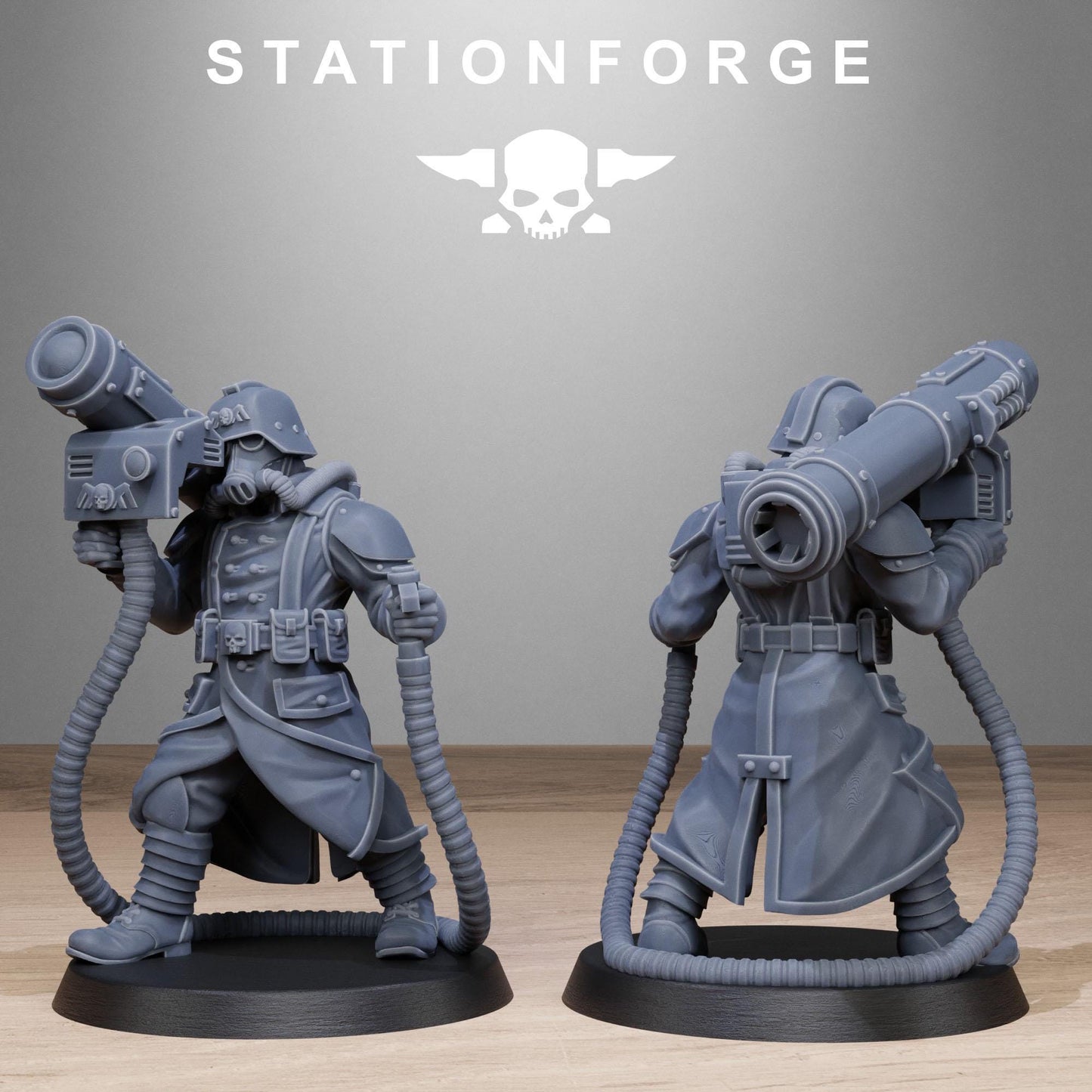 Station Forge GrimGuard_Rocketers 3d printed proxie Wargames