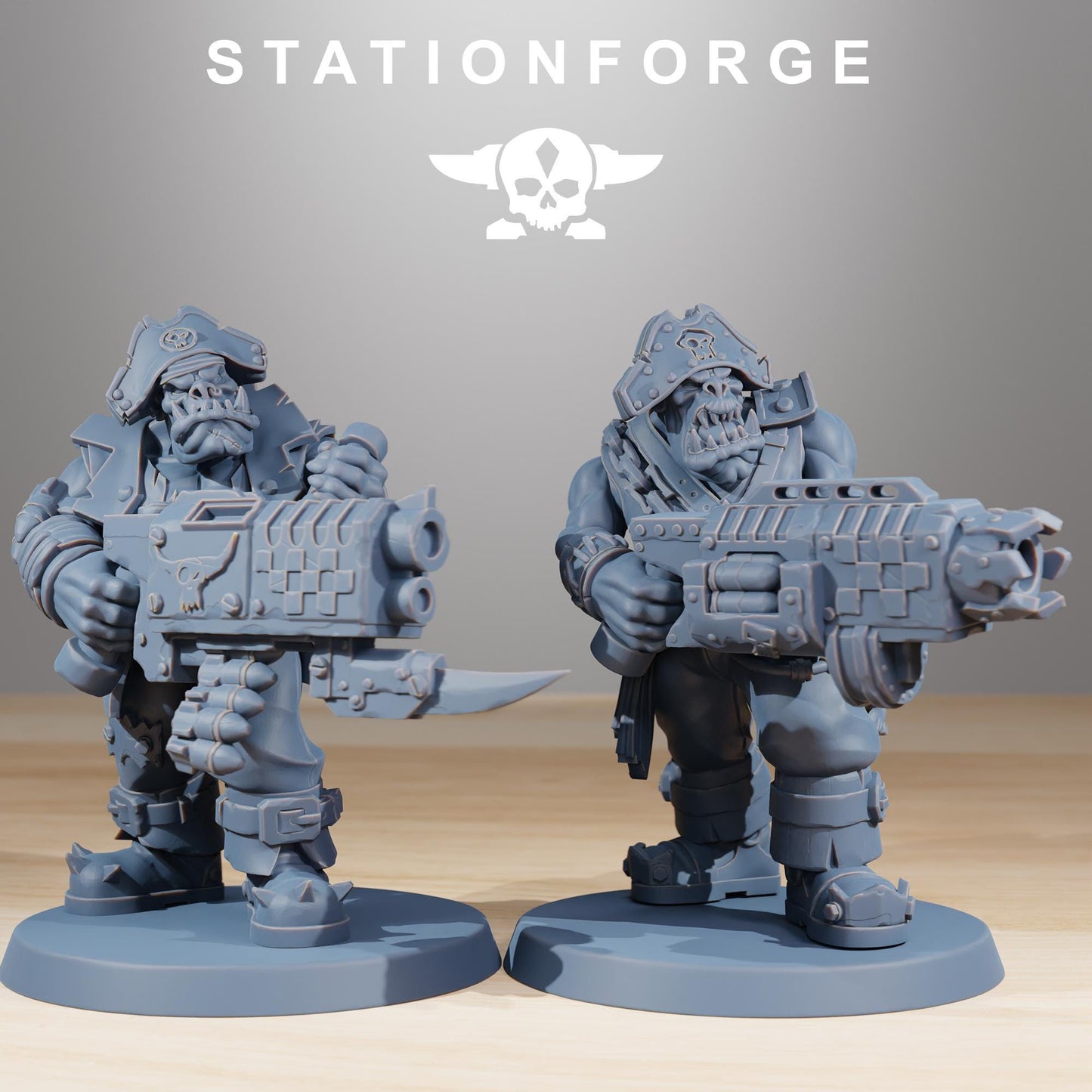 Station Forge Orkaz Pirates 3d printed proxie Wargames minitures rpg