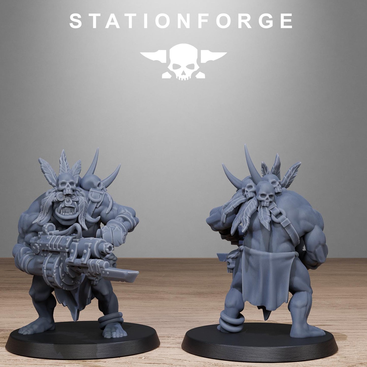 Station Forge Orkaz  Tribal Infantry minitures Ork Tabletop RPG Wargaming