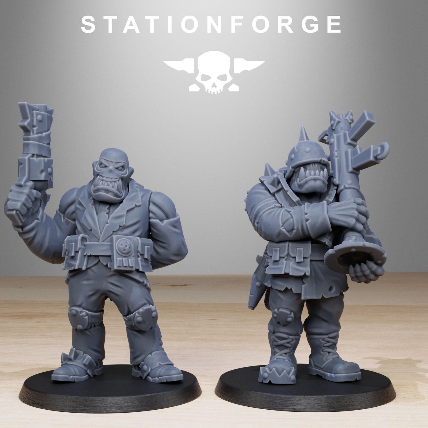 Station Forge Orkaz Team Fighters 3d printed proxie Wargames