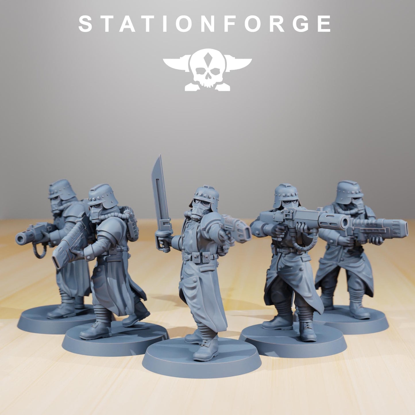 Station Forge GrimGuard Evaporators Squad 3d printed proxie Wargames