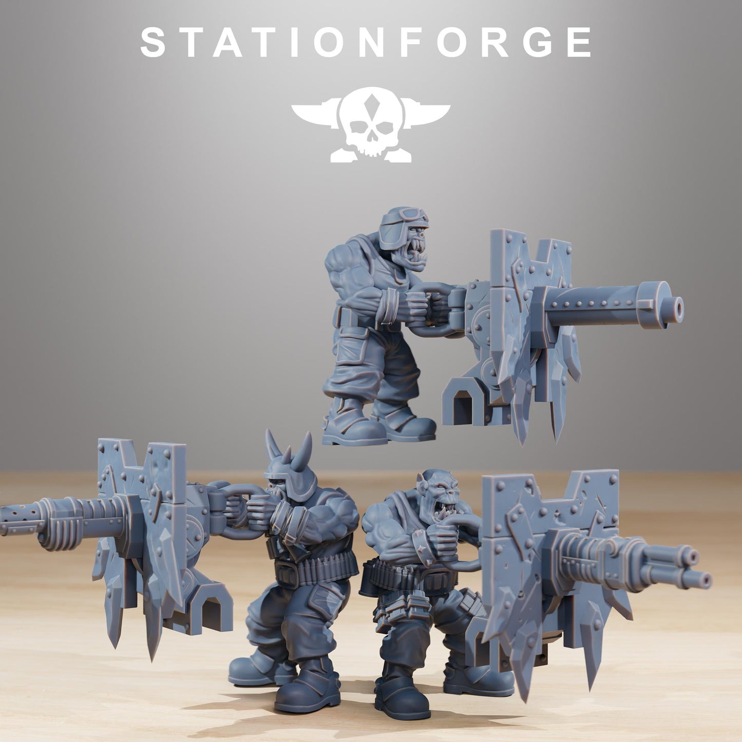 Station forge Orkaz Run Rolla (BIG BOY) Proxy minitures Tabletop RPG Wargaming 130mm base