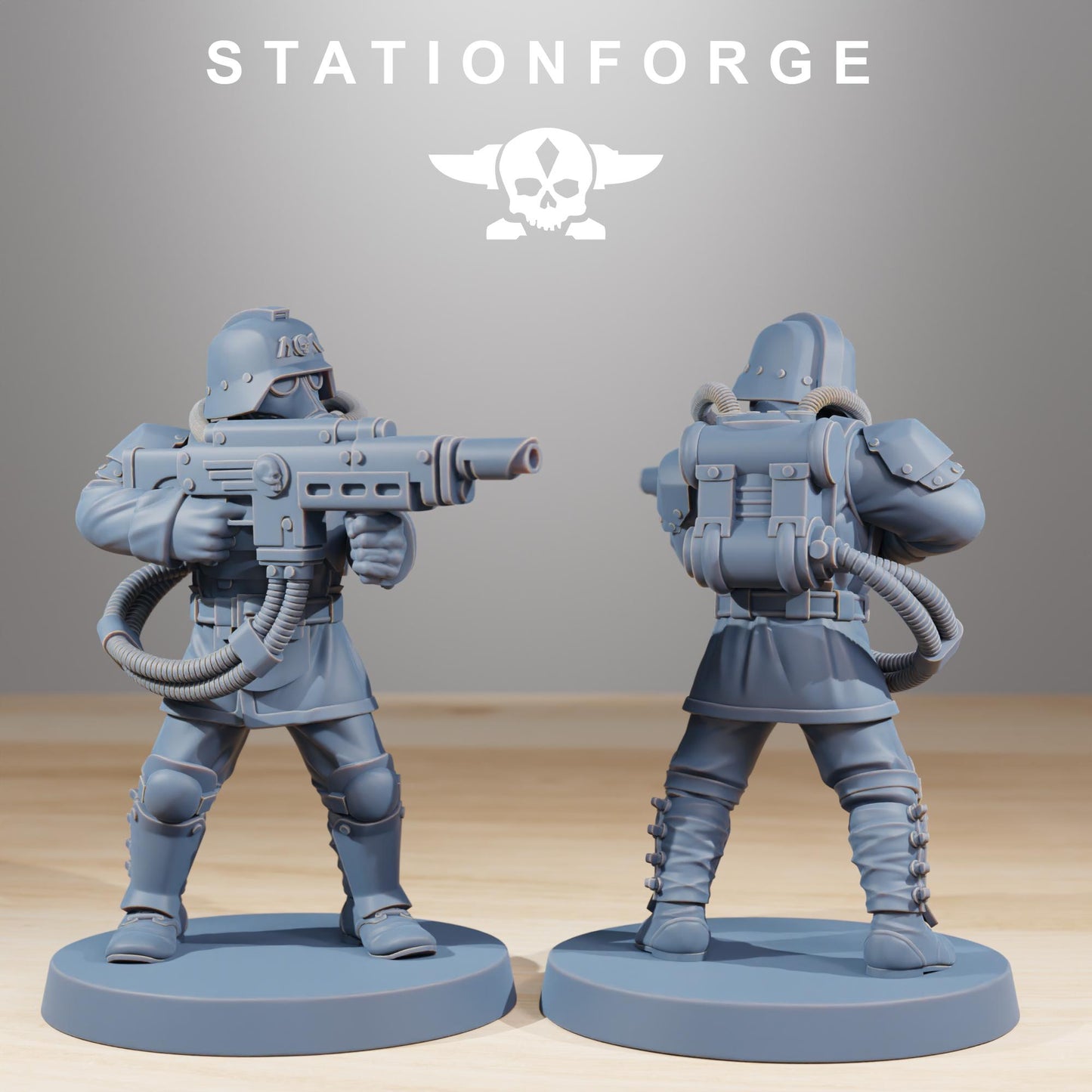 Station Forge Grimguard Commandos 3d printed proxie Wargames