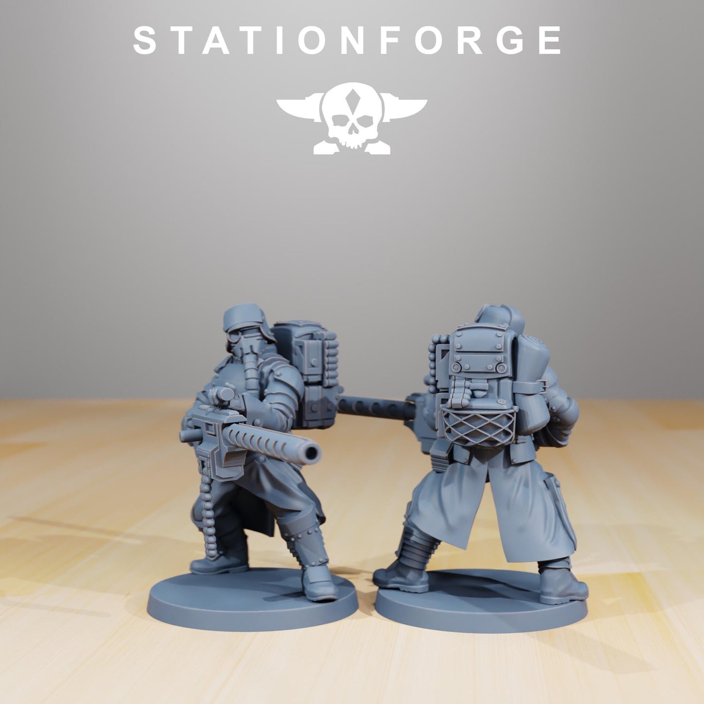 Station Forge GrimGuard Armored Squad 3d printed proxie Wargames