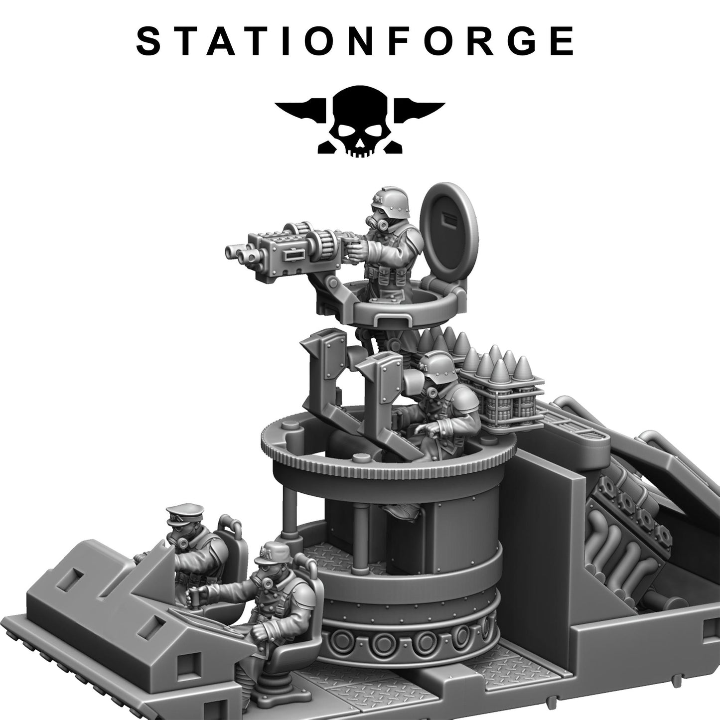 Station Forge GrimGuard Battle Tank 2.0  3d printed proxie Wargames