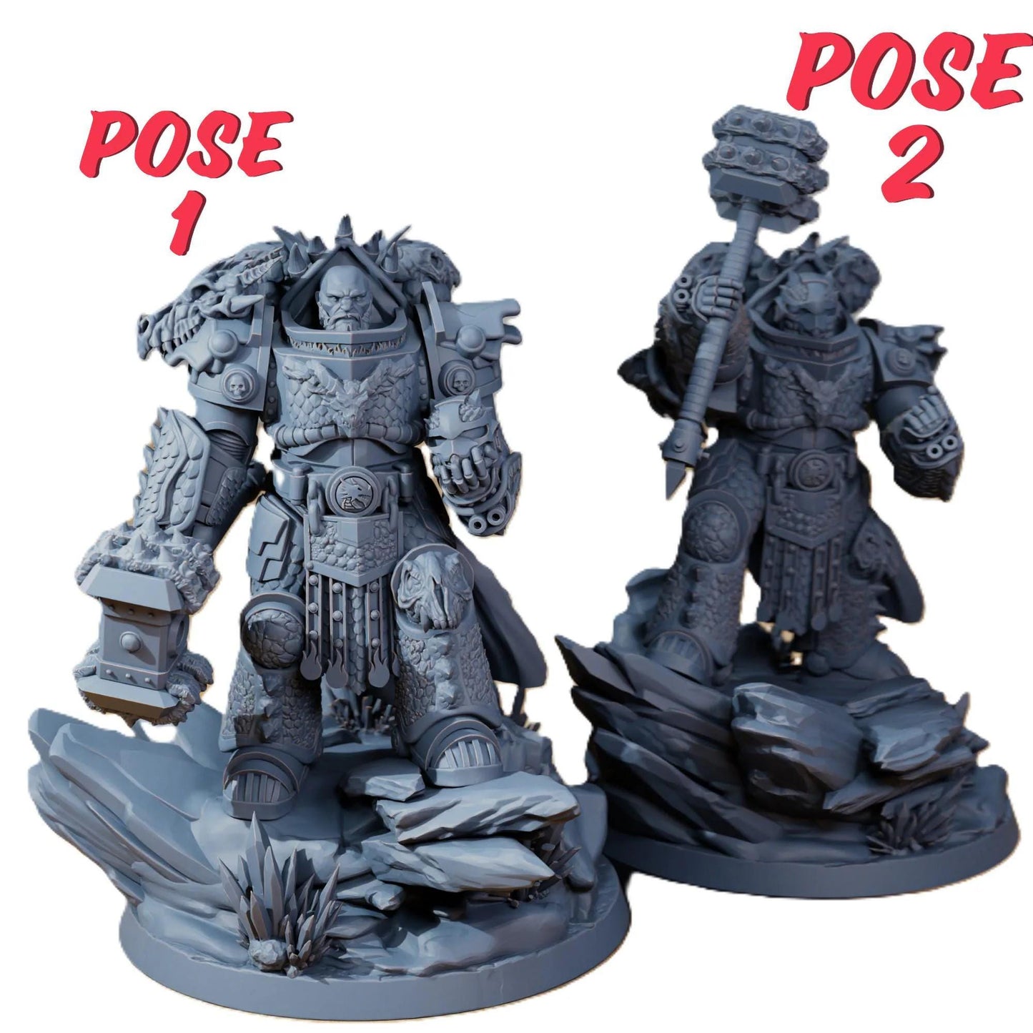 Station Forge Prime Leader Of The Dragon Knights minitures Ork Tabletop RPG Wargaming custom weapon choice now available