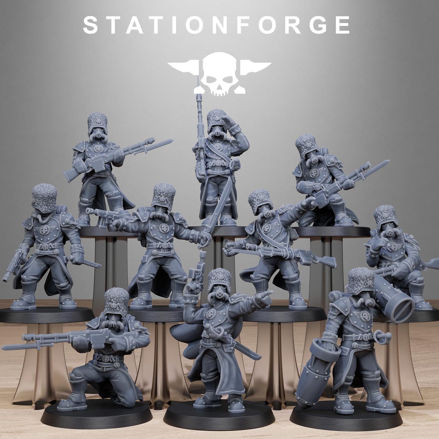 Station Forge Grimguard Royals 3d printed proxie Wargames