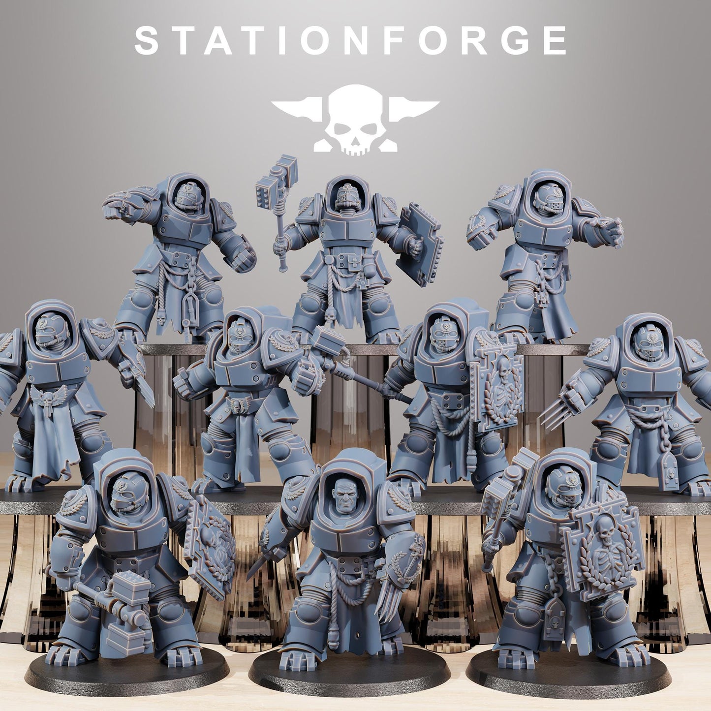 Station Forge Socratis Vanguard Melee unit 3d printed proxie Wargames / Marines