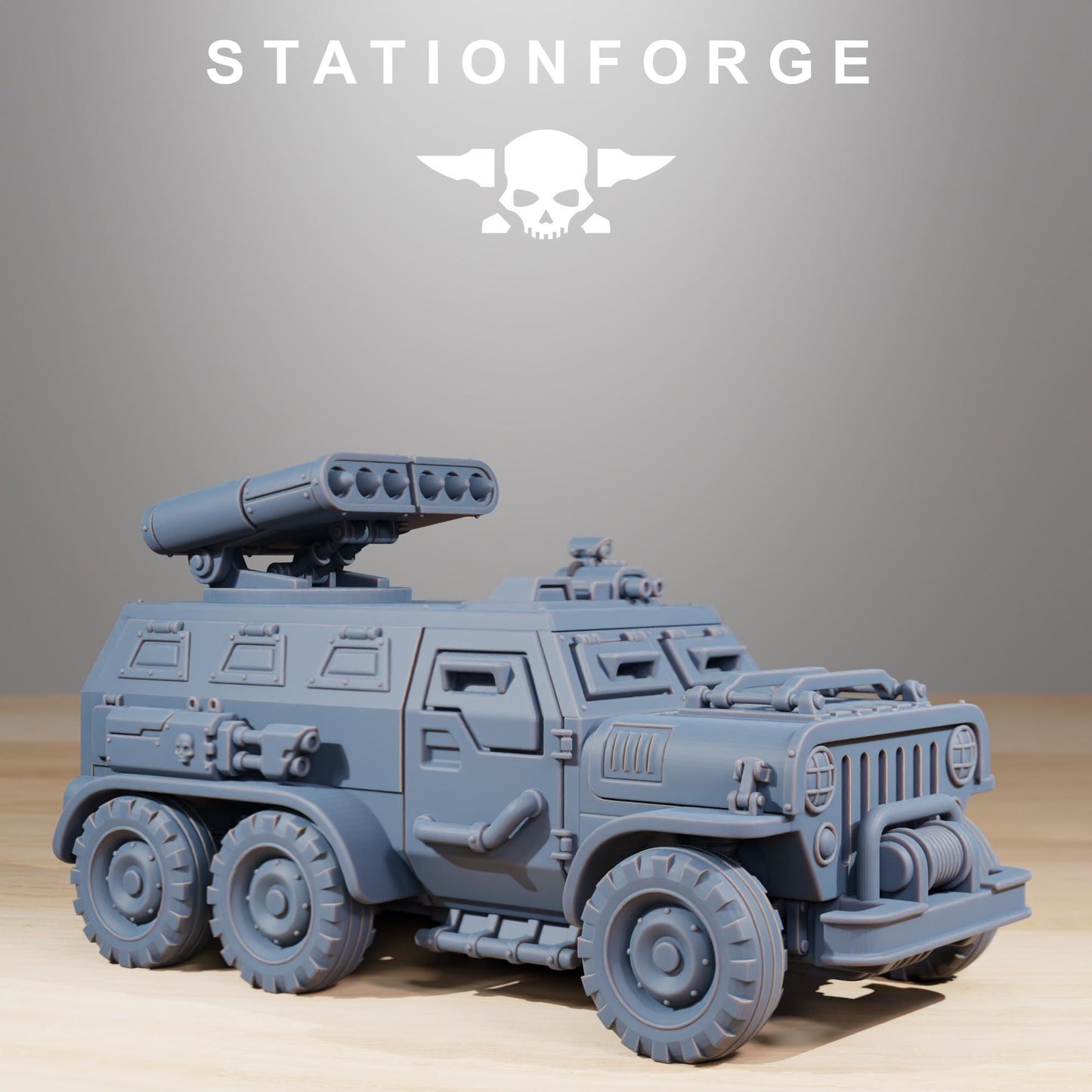Station Forge GrimGuard Armored Vehicle  3d printed proxie Wargames