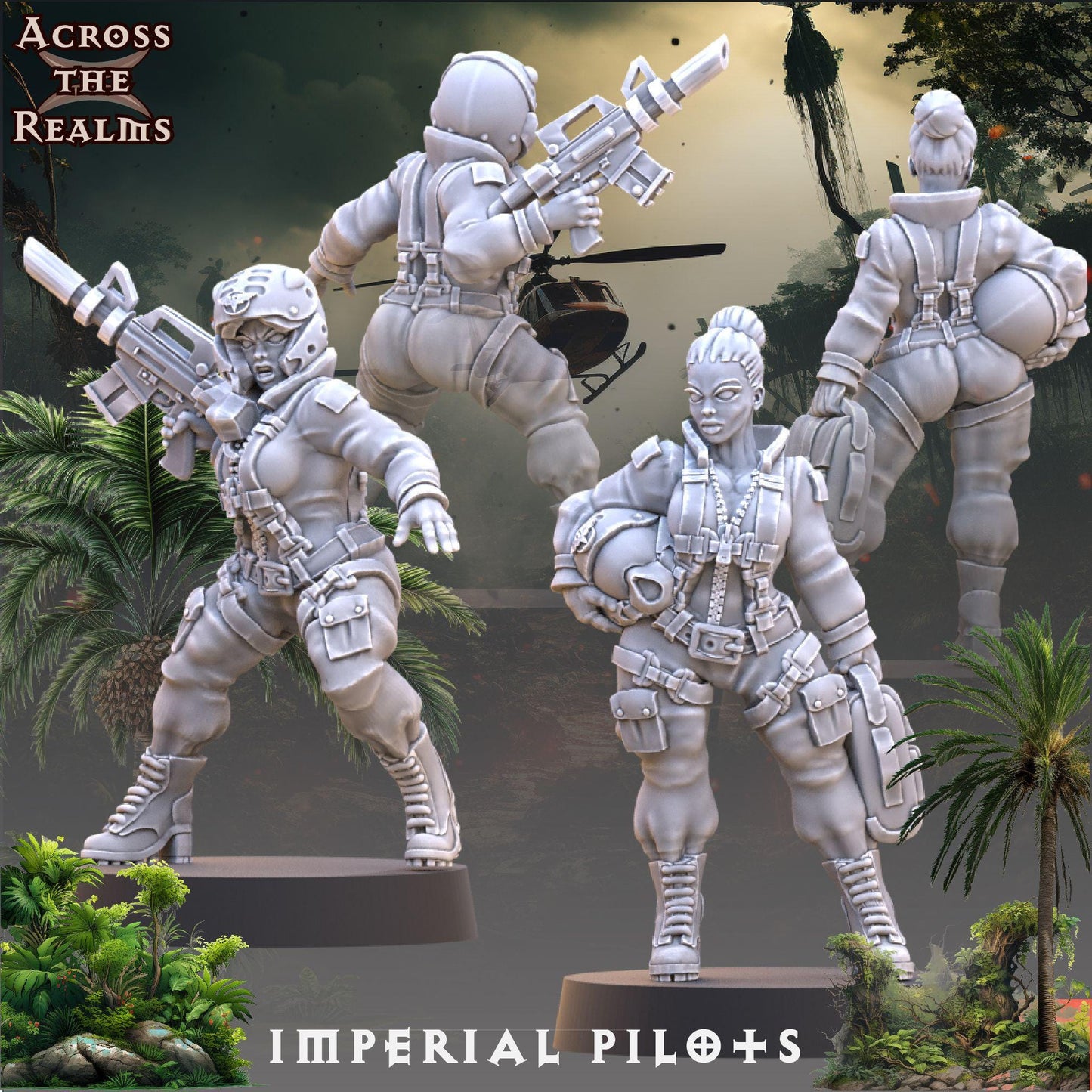 Across the realms  Jungle Fighters - Proxy minitures  Tabletop RPG Wargaming