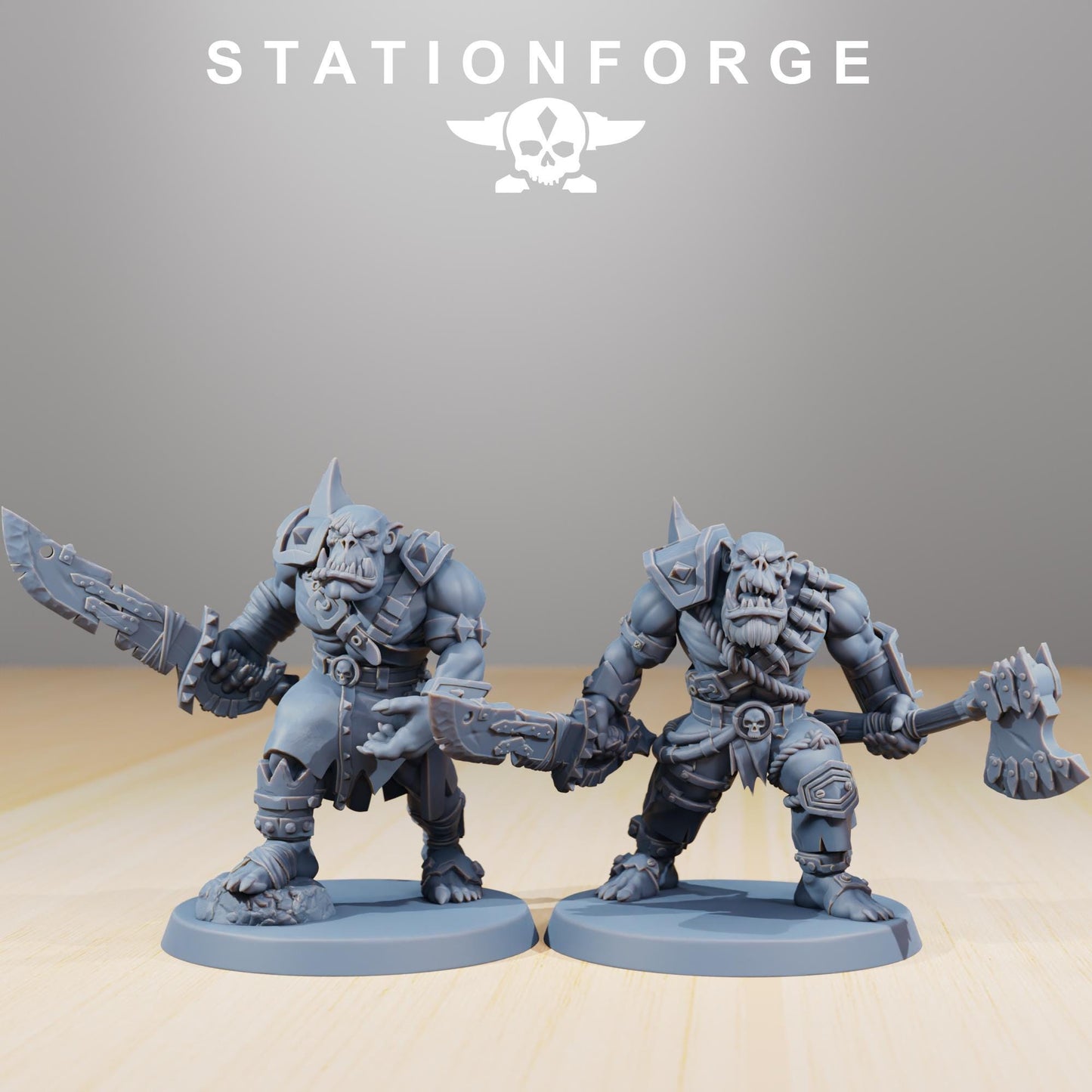 Station Forge Orkaz Strappaz 3d printed proxie Wargames minitures rpg