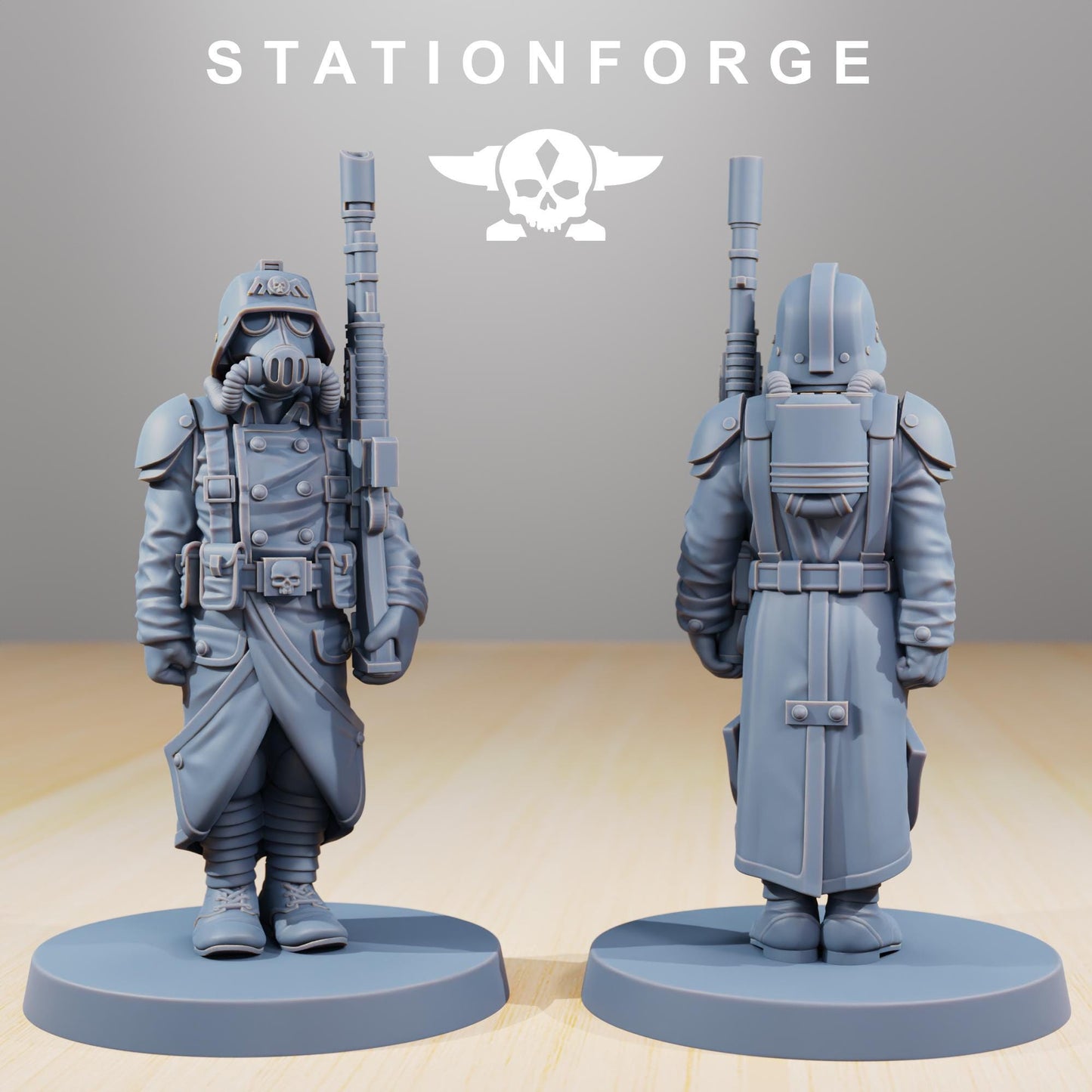 Station Forge Grimguard Marching Poses 3d printed proxie Wargames