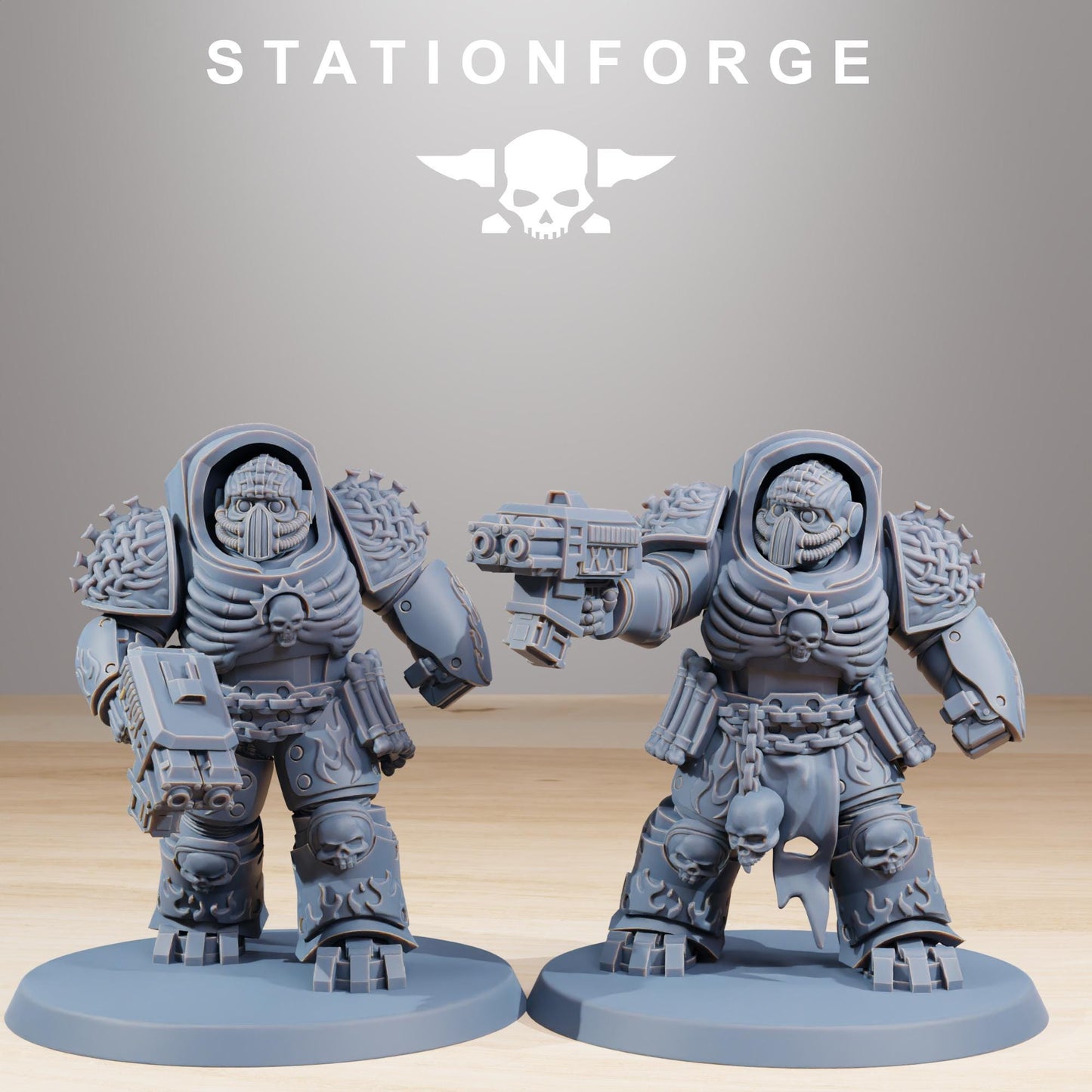 Station Forge Socratis Doom Reaper Vanguards 3d printed proxie Wargames / Marines