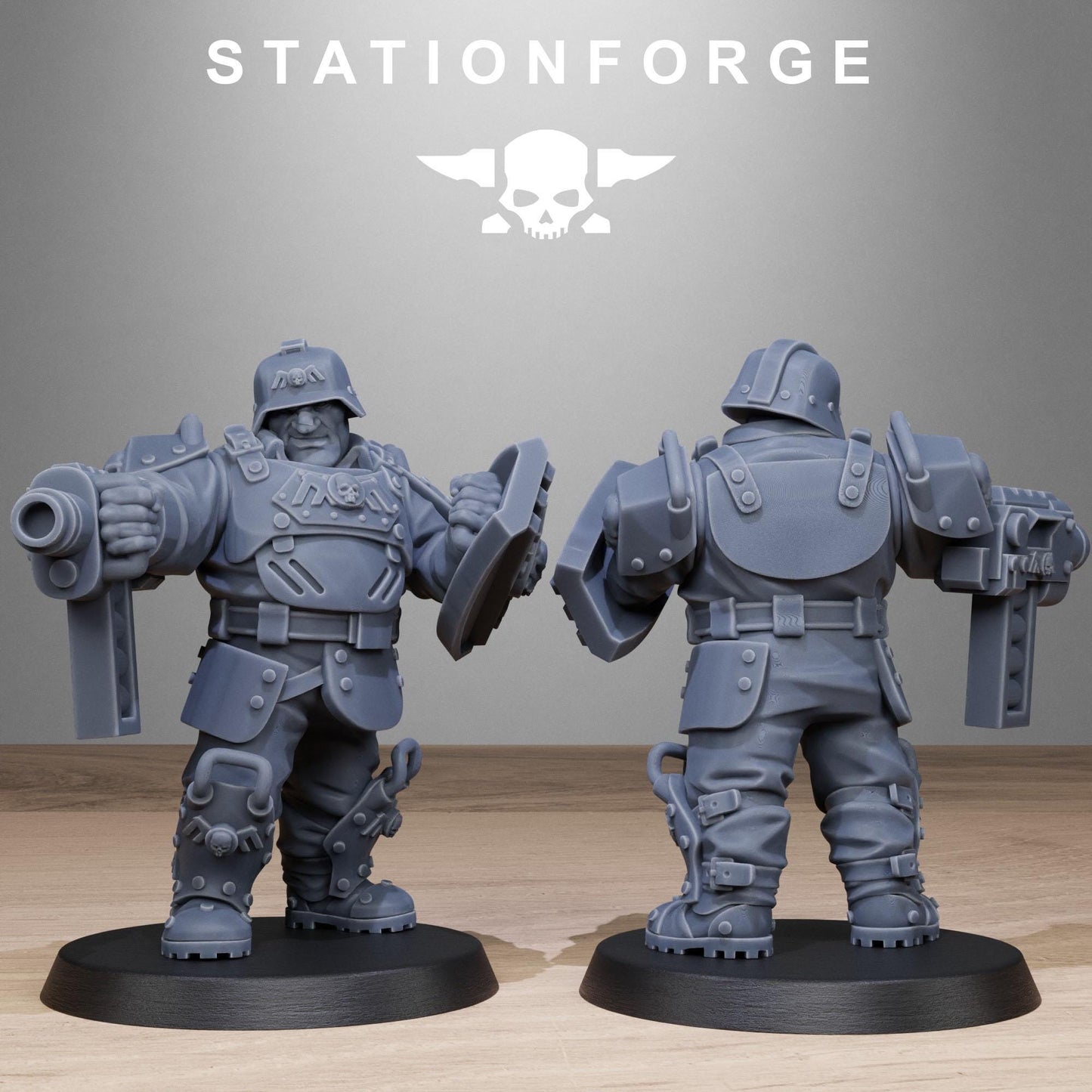 Station Forge GrimGuard_Armored_Mutants 3d printed proxie Wargames