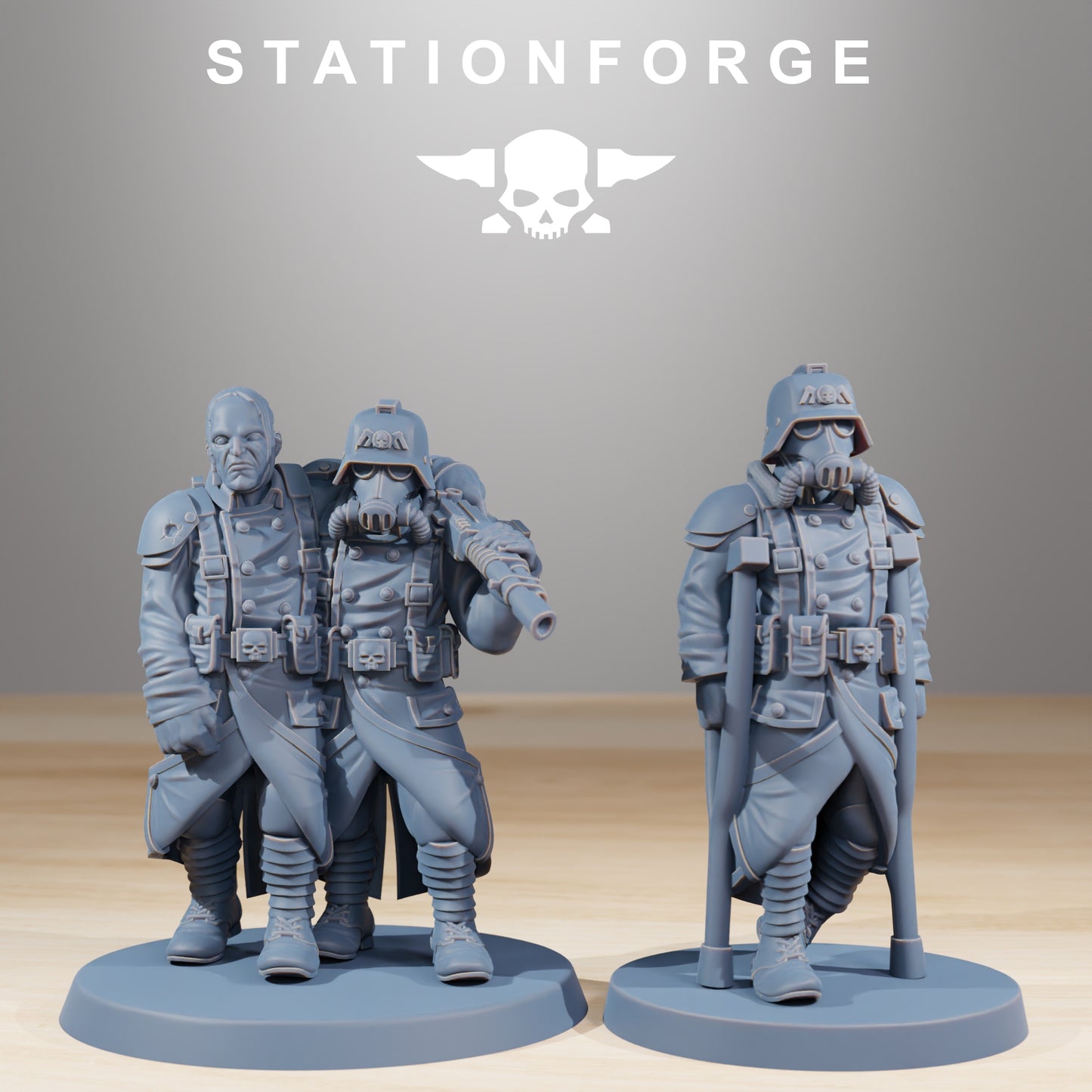 11 x GrimGuard Casualties Designed by Station Forge