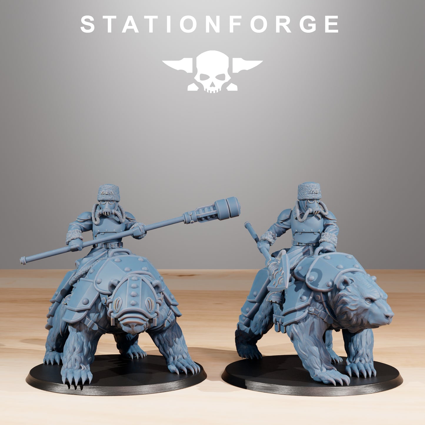 10 x GrimGuard Bear Riders Designed by Station Forge
