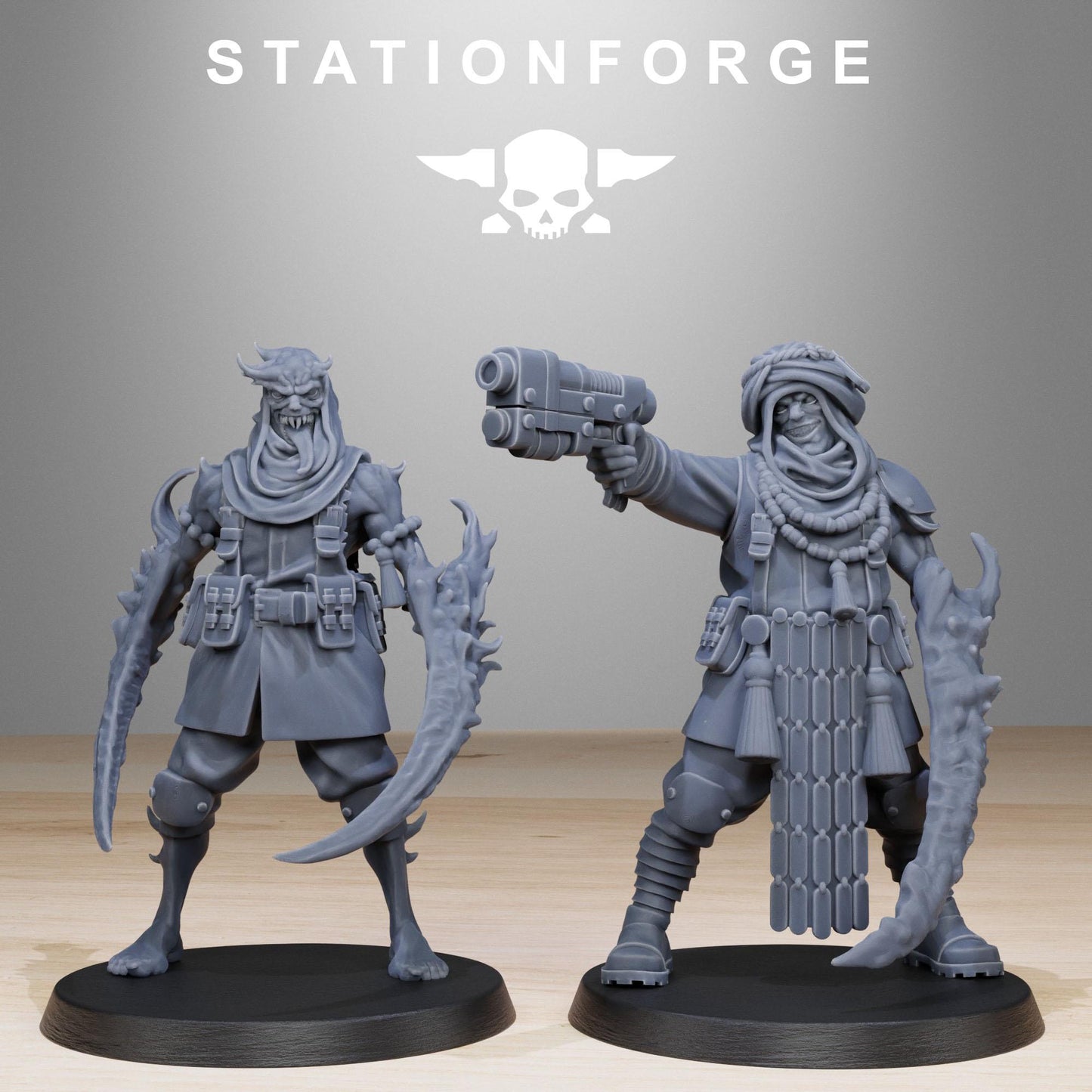 Station Forge Corrupted_Guard_Lechers Team Proxy 28mm minitures Tabletop RPG Wargaming