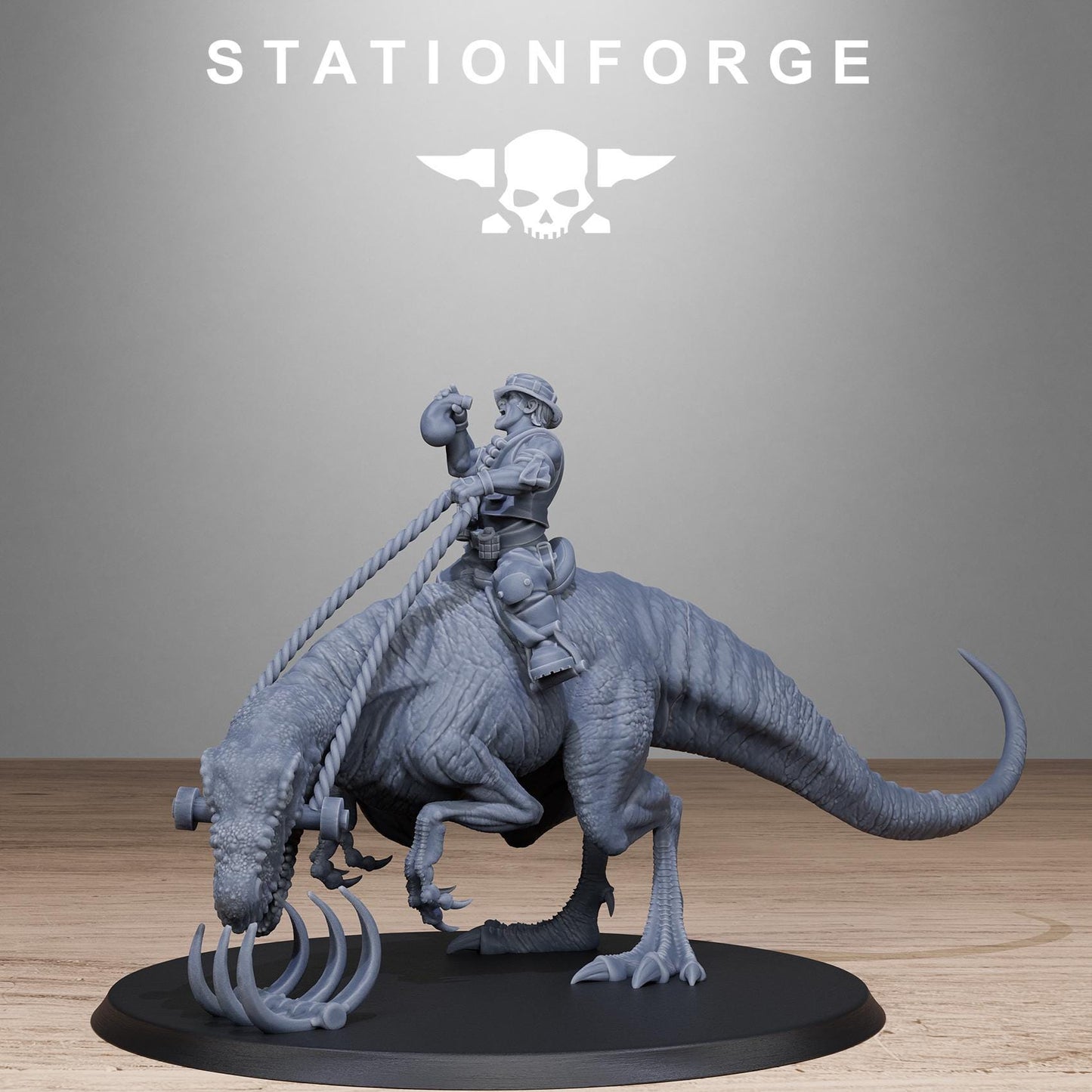 Station Forge GrimGuard Jungle Raptors Fighters 3d printed proxie Wargames