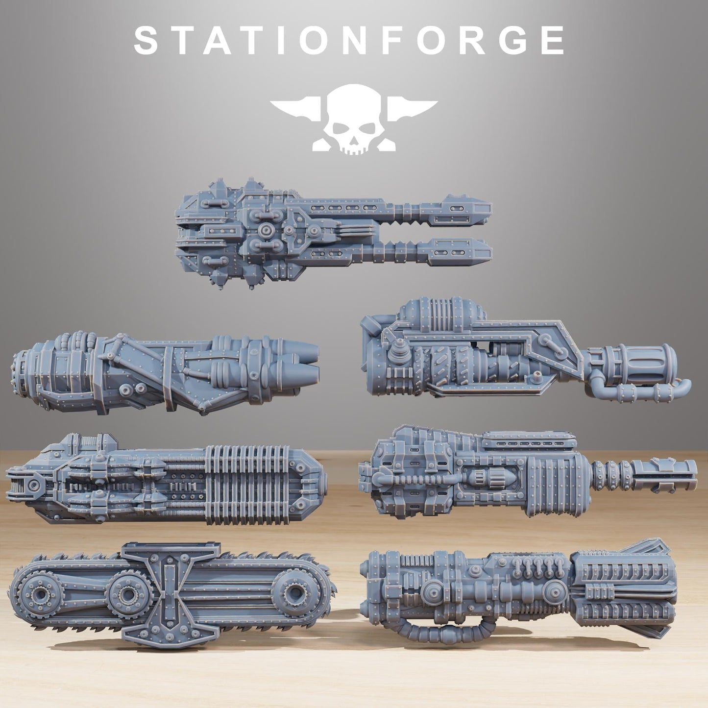 Scavenger Trident Massive 60cm tall big boy  printed in resin and sent in parts