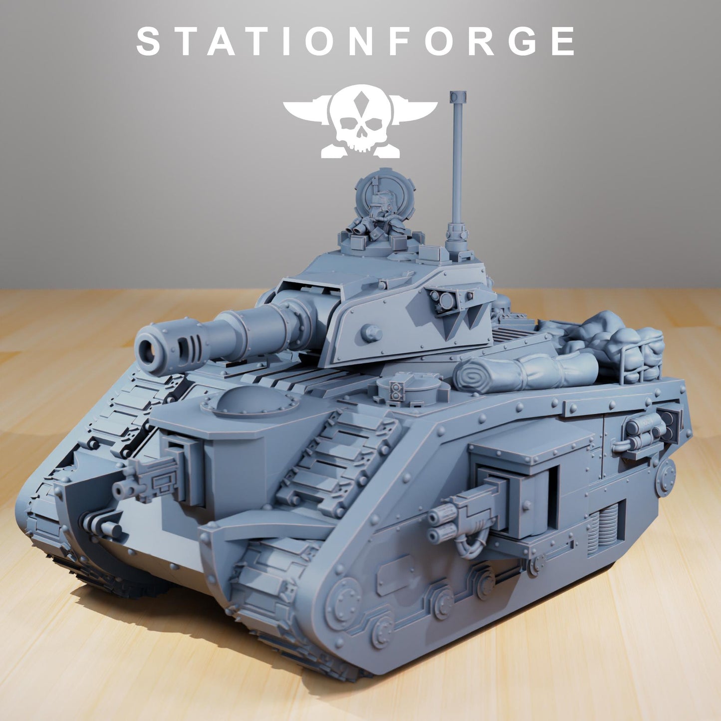 Station Forge GrimGuard Battle Tank  3d printed proxie Wargames