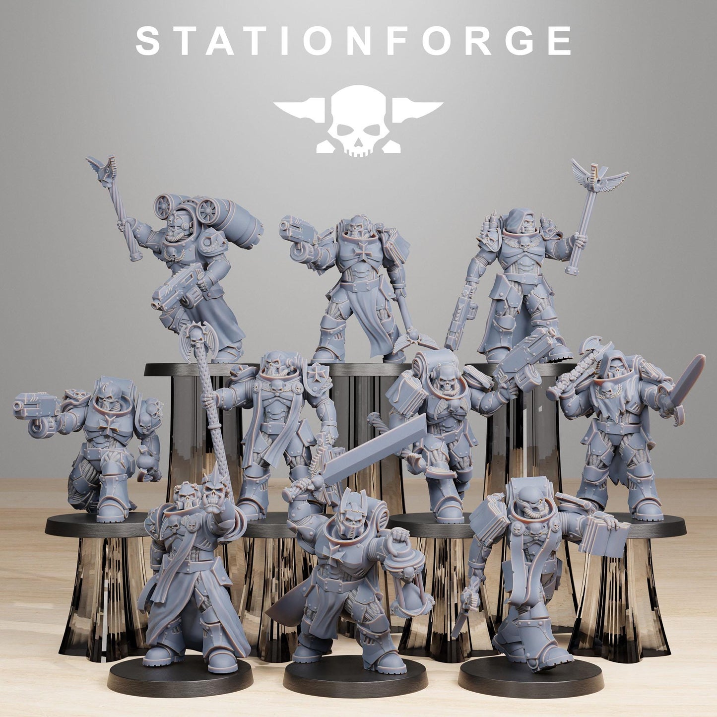 Station Forge Socratis Reverends unit 3d printed proxie Wargames / Marines