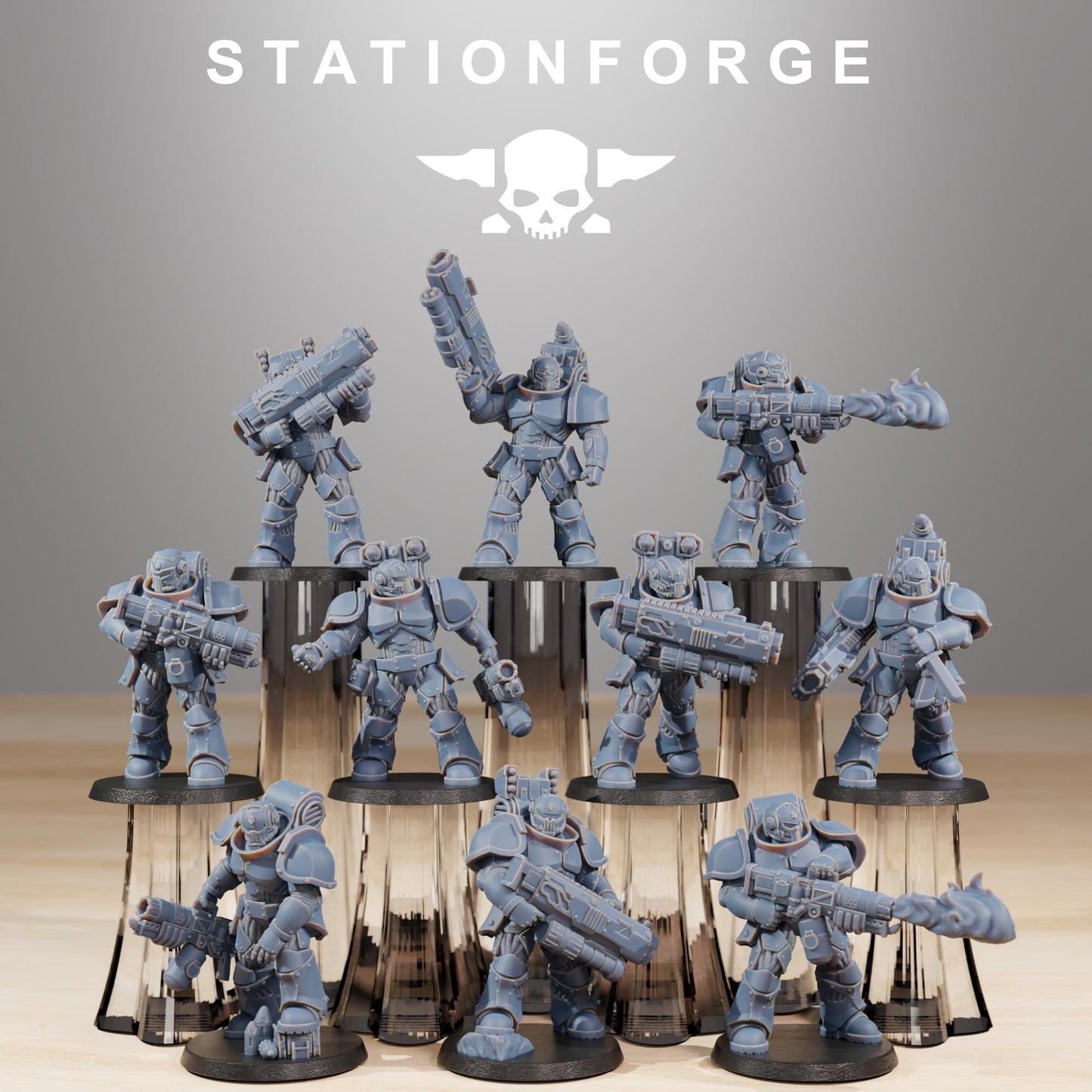 Station Forge Socratis Ravagers unit 3d printed proxie Wargames / Marines