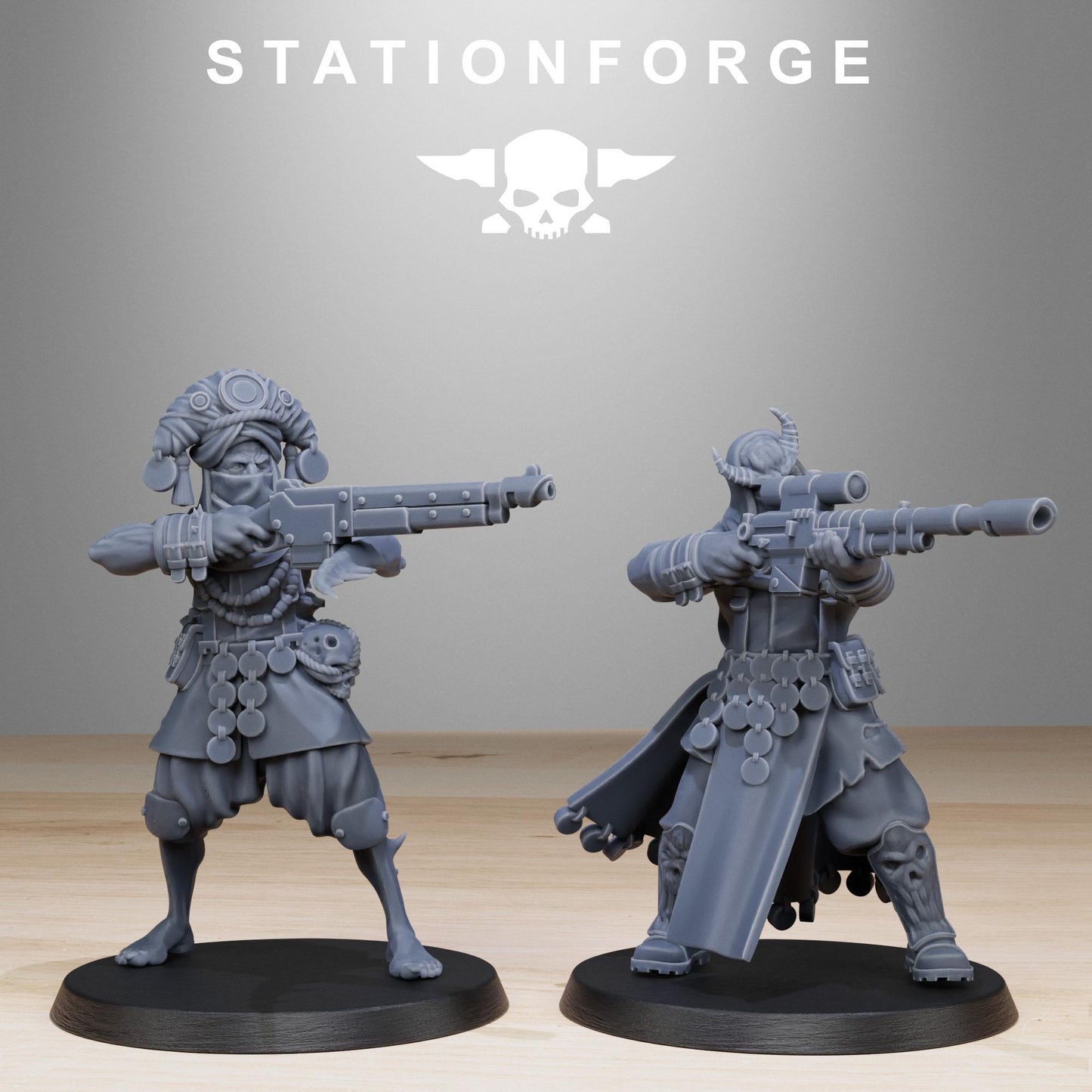 Station Forge Corrupted_Guard_Lechers Team Proxy 28mm minitures Tabletop RPG Wargaming