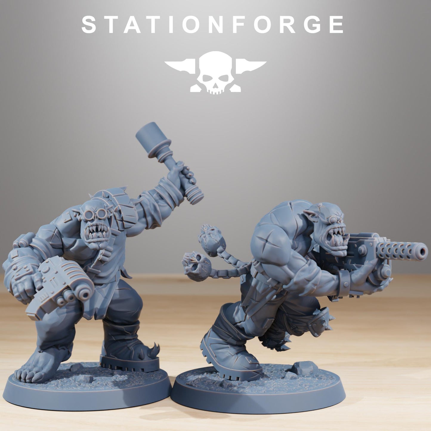 Station Forge Orkaz Infantry 3d printed proxie Wargames minitures rpg