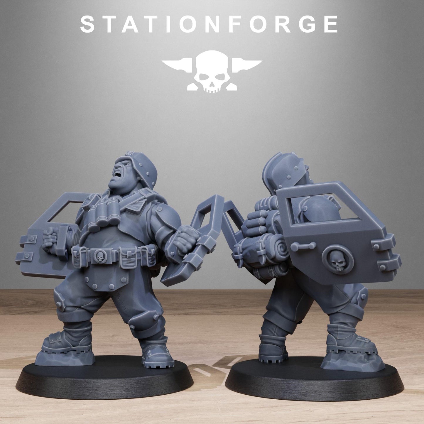 Station Forge GrimGuard Jungle Fighters Mutants 3d printed proxie Wargames