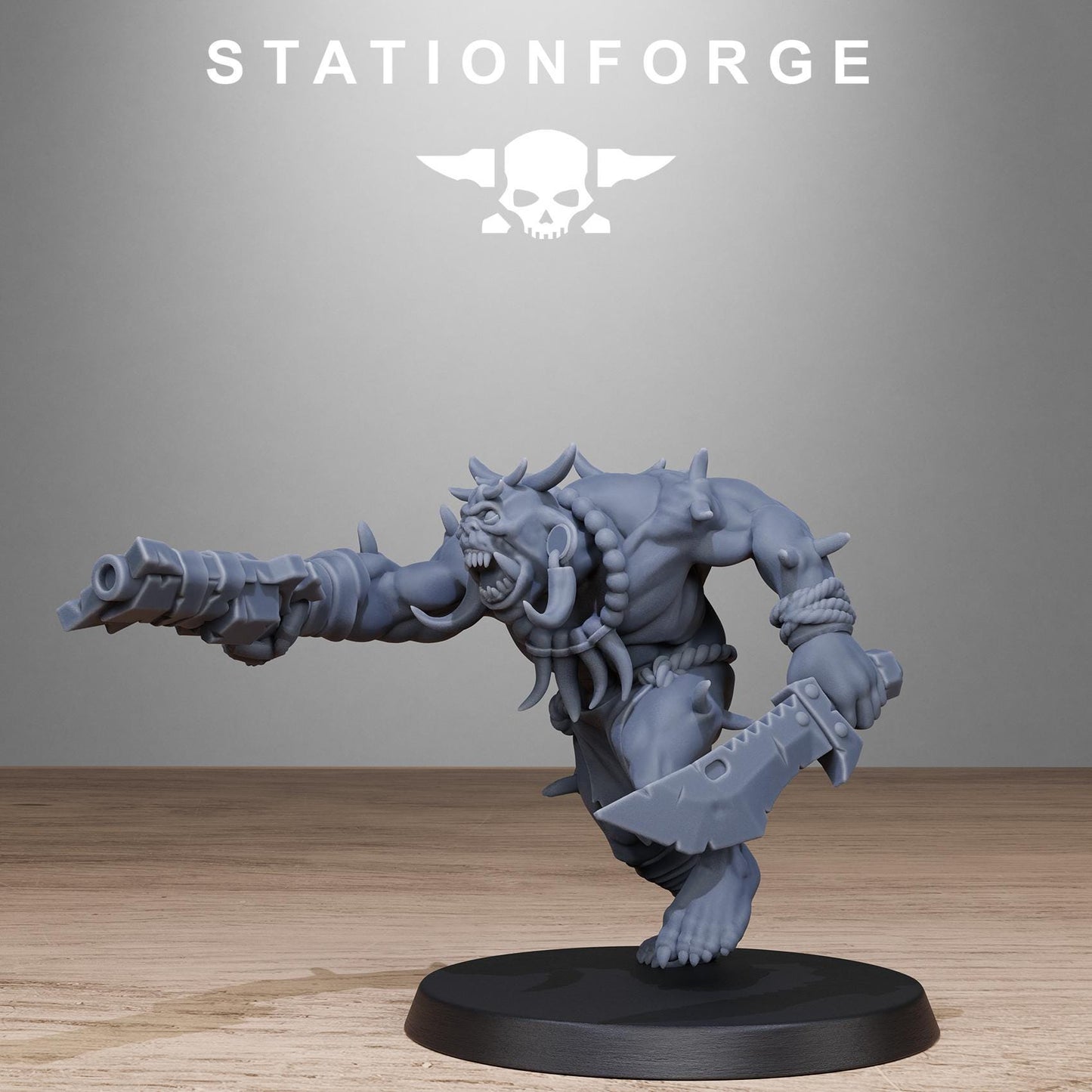Station Forge Orkaz  Tribal Infantry minitures Ork Tabletop RPG Wargaming
