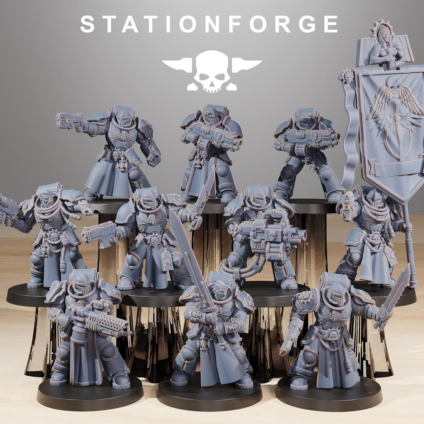 Station Forge Socratis Elites unit 3d printed proxie Wargames / Marines
