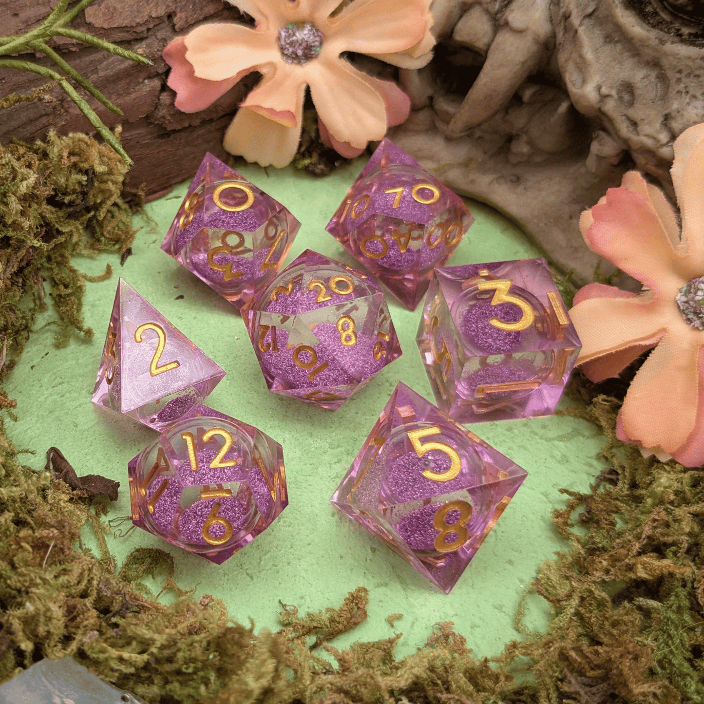 Enchanted Rose Liquid Core Dice