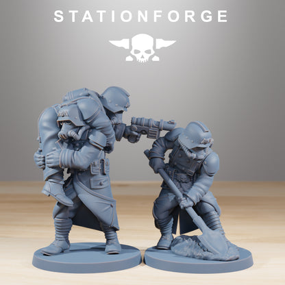 11 x GrimGuard Casualties Designed by Station Forge