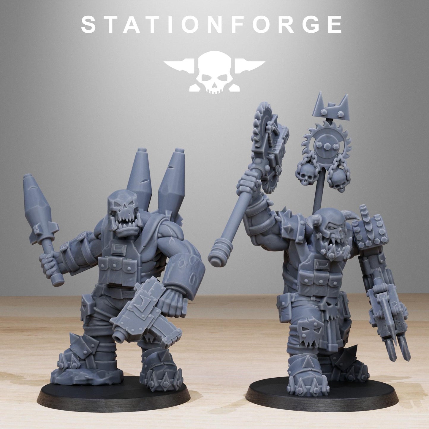 Station Forge Orkaz Spec Team 3d printed proxie Wargames minitures rpg