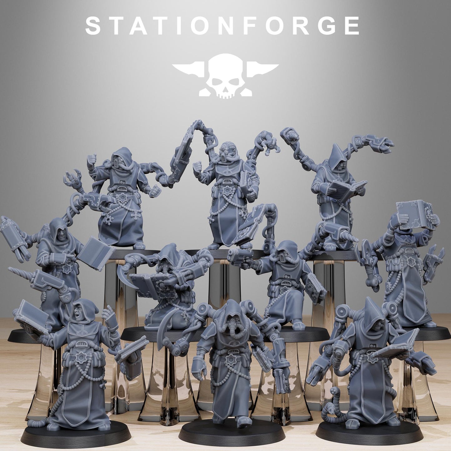 Station Forge Scavenger_Monks Proxy minitures Tabletop RPG Wargaming