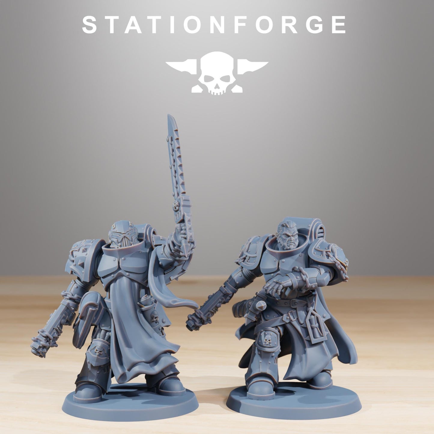 Station Forge Socratis Crusaders / Marines  3d printed proxie Wargames